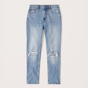 Abercrombie & Fitch The Skinny High Rise Jean CURVE LOVE Ankle Distressed